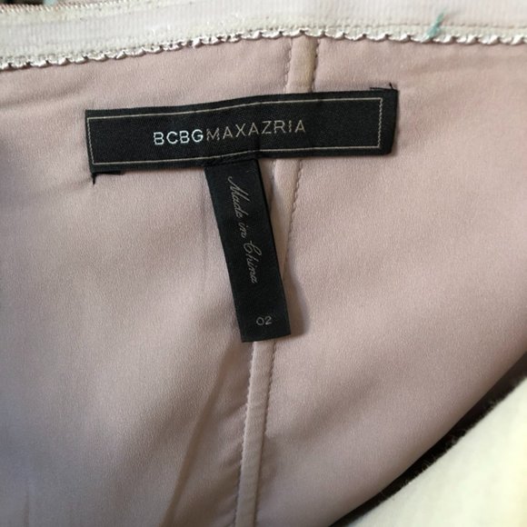 BCBGMAXAZRIA lavender one-shoulder cocktail dress size 2 - Picture 5 of 5